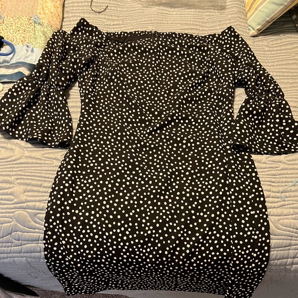 Ralph Lauren Dresses & Skirts - Polka Dot Off the Shoulder Dress